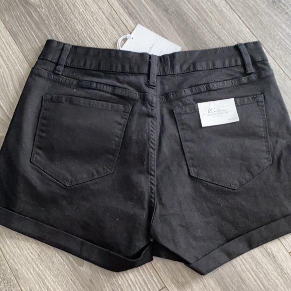 Black distressed Kancan shorts size 13/30 - Picture 4 of 6